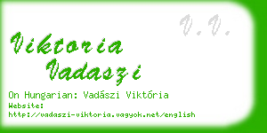 viktoria vadaszi business card